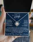 To My Wife - Love Knot Necklace Gift