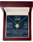 To My Wife - Love Knot Necklace Gift