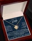 To My Wife - Love Knot Necklace Gift