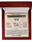 To My Granddaughter - Interlocking Hearts Gift