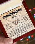 To My Granddaughter - Interlocking Hearts Gift