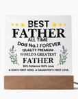 To My Dad - Acrylic Square Plaque Gift