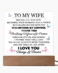 To My Wife - Acrylic Square Plaque Gift