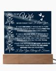 To My Wife - Acrylic Square Plaque Gift