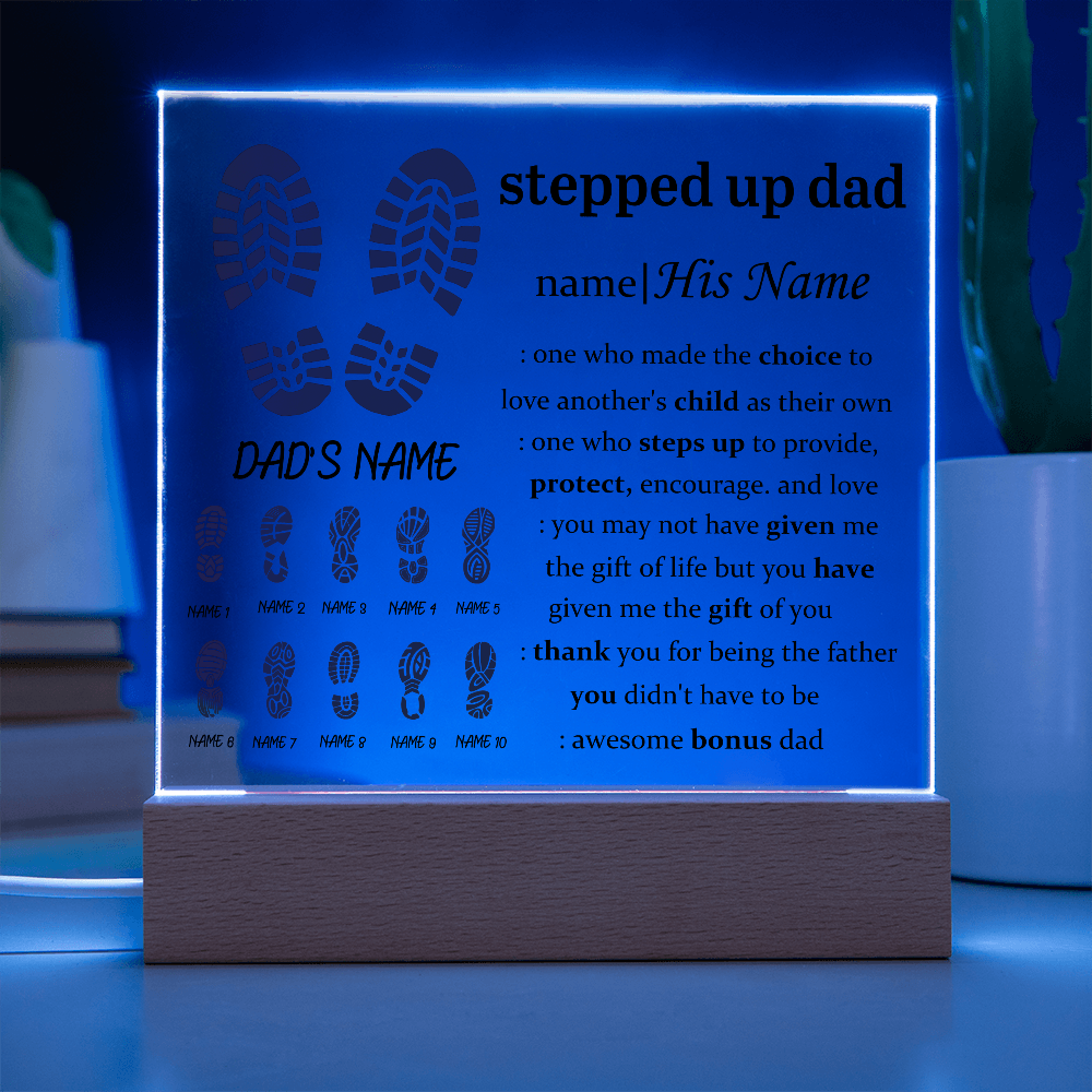 To My Dad - Acrylic Square Plaque Gift