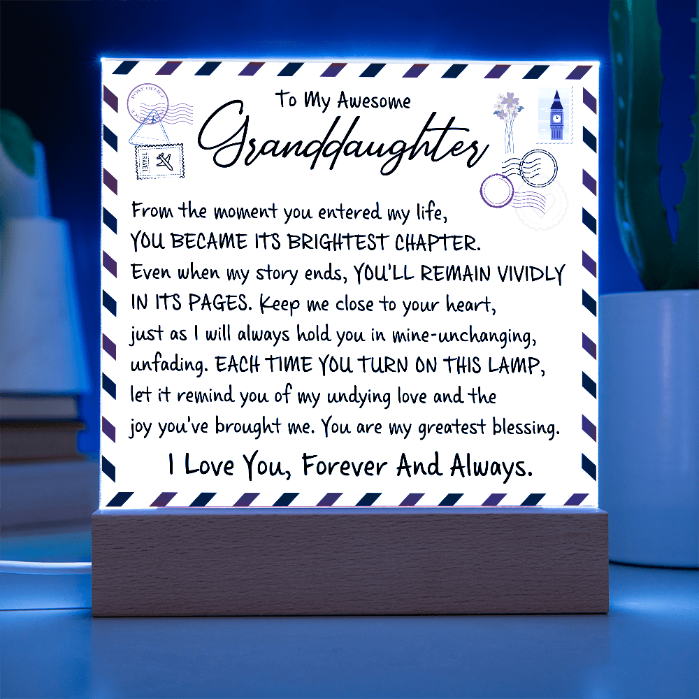 To My Wife - Acrylic Square Plaque Gift