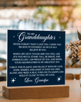 To My Granddaughter - Acrylic Square Gift