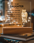 To My Daughter - Acrylic Square Plaque