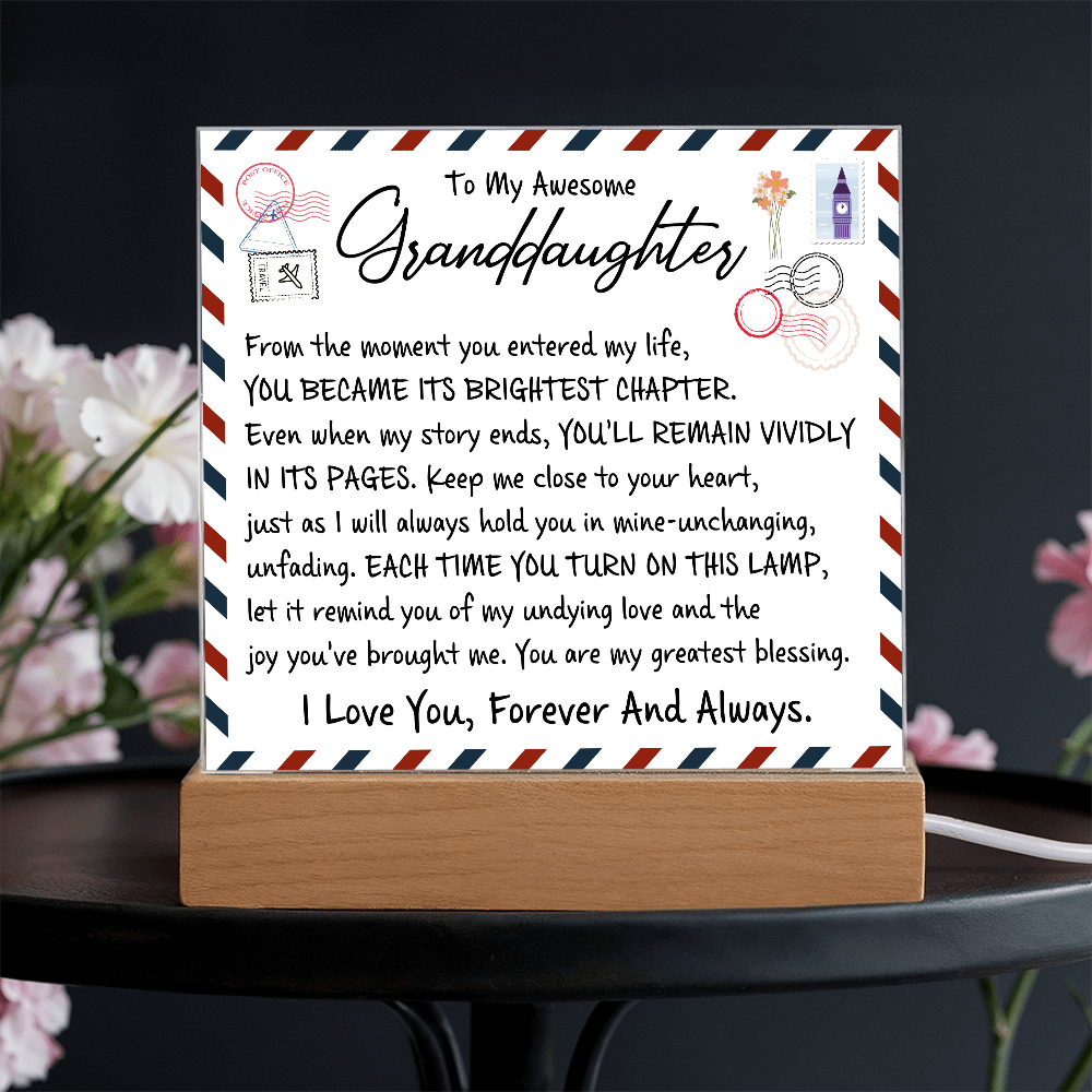 To My Wife - Acrylic Square Plaque Gift