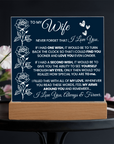 To My Wife - Acrylic Square Plaque Gift