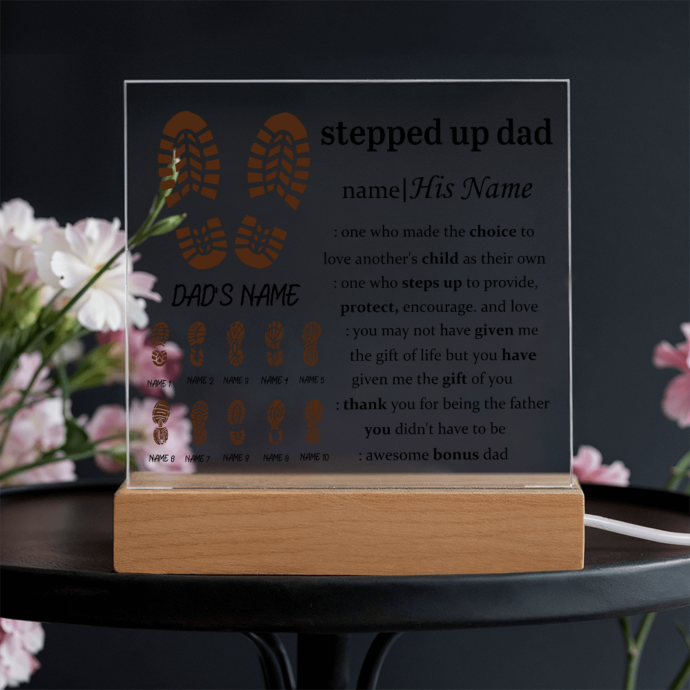 To My Dad - Acrylic Square Plaque Gift
