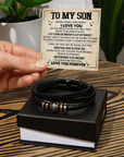 To My Son - Love You Forever Bracelet Gift