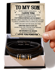 To My Son - Love You Forever Bracelet Gift