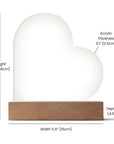 To My Granddaughter - Acrylic Heart Plaque Gift