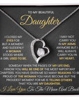 To My Daughter - Forever Love Necklace Gift