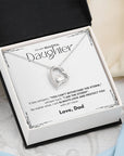 To My Beautiful Daughter - Love Dad - Forever Love Necklace Gift Set - LK005