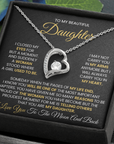 To My Daughter - Forever Love Necklace Gift