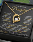 To My Daughter - Forever Love Necklace Gift