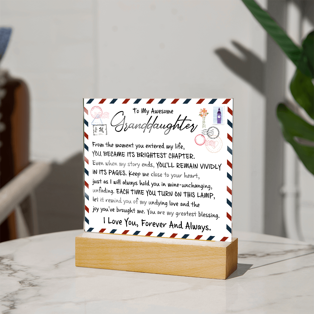 To My Wife - Acrylic Square Plaque Gift