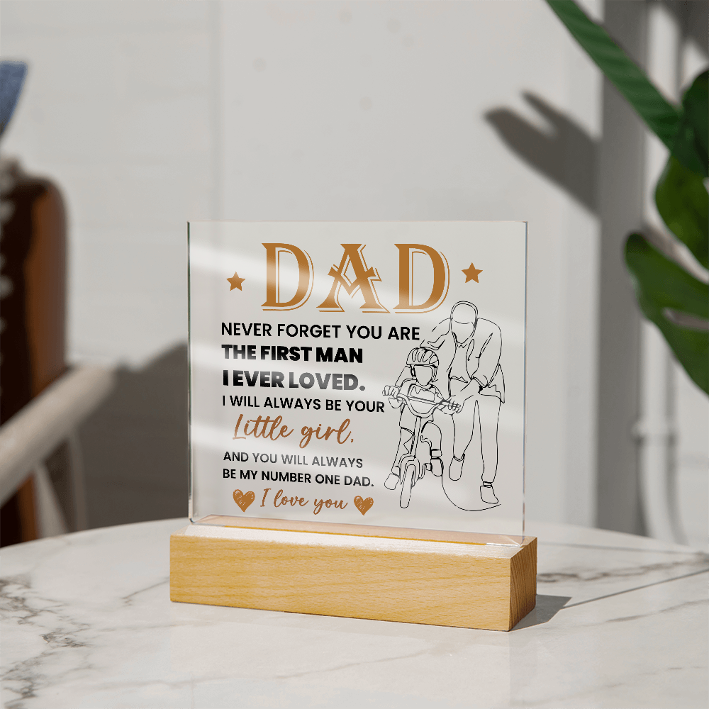 To My Dad - Acrylic Square Plaque Gift