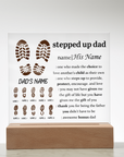 To My Dad - Acrylic Square Plaque Gift