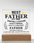 To My Dad - Acrylic Square Plaque Gift
