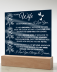 To My Wife - Acrylic Square Plaque Gift