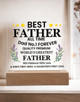 To My Dad - Acrylic Square Plaque Gift