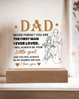 To My Dad - Acrylic Square Plaque Gift