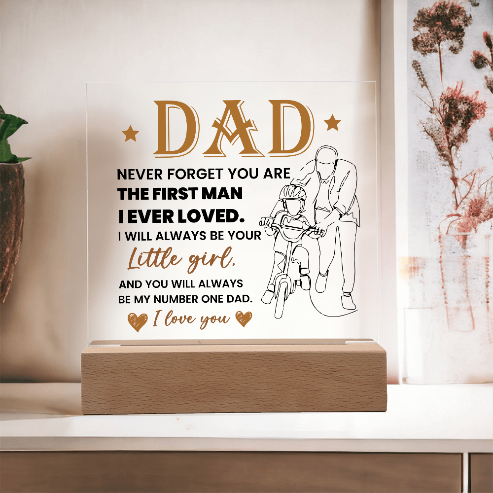 To My Dad - Acrylic Square Plaque Gift
