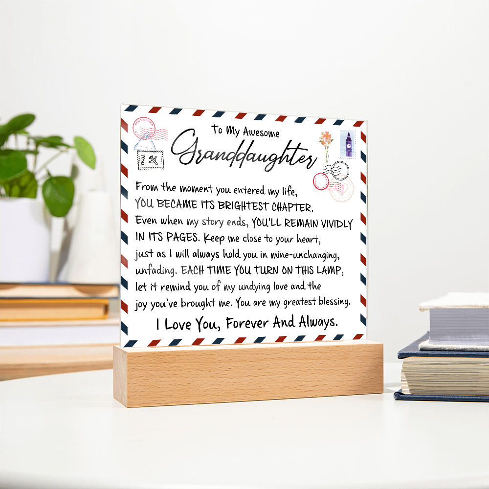 To My Wife - Acrylic Square Plaque Gift