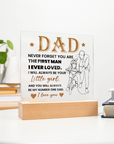 To My Dad - Acrylic Square Plaque Gift