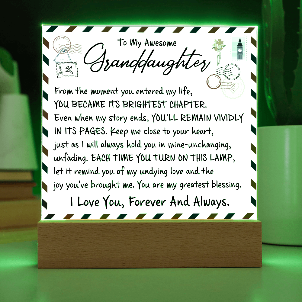 To My Wife - Acrylic Square Plaque Gift