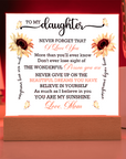 To My Granddaughter - Acrylic Square Plaque Gift