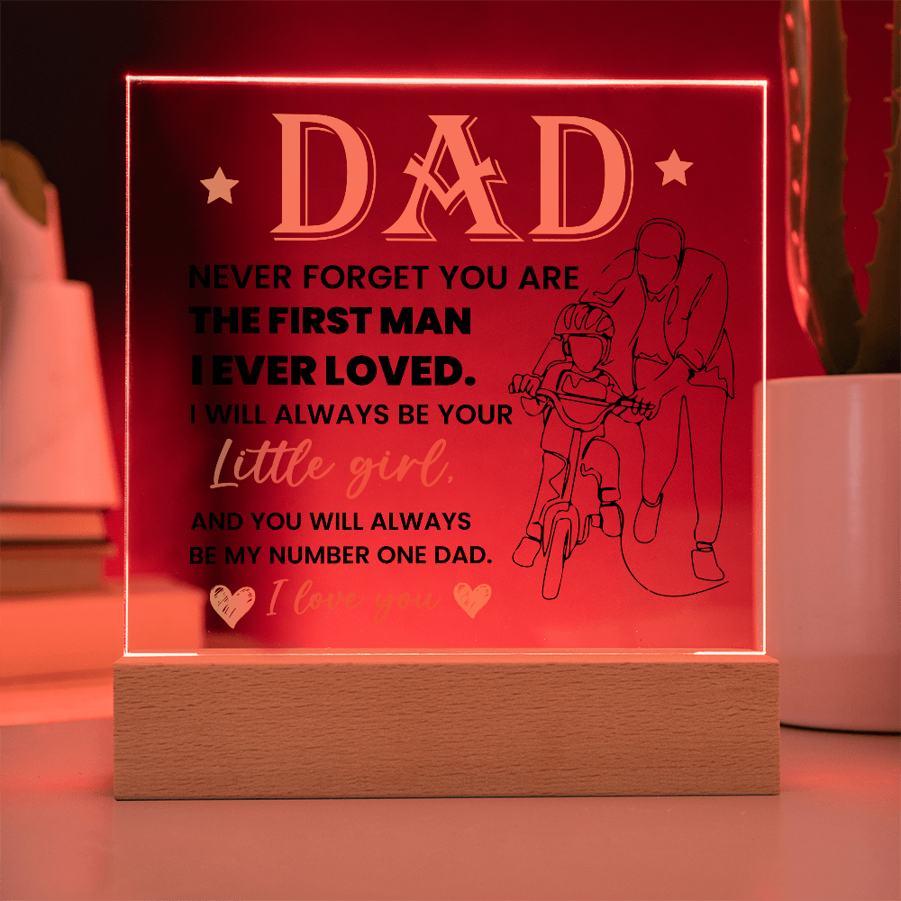 To My Dad - Acrylic Square Plaque Gift