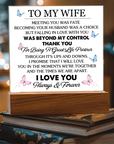 To My Wife - Acrylic Square Plaque Gift