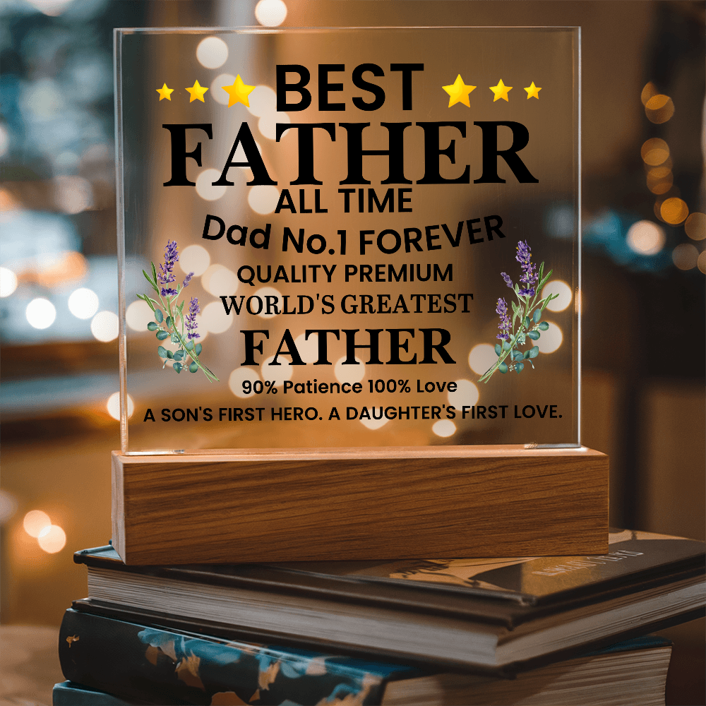 To My Dad - Acrylic Square Plaque Gift