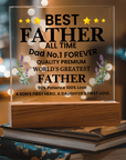 To My Dad - Acrylic Square Plaque Gift