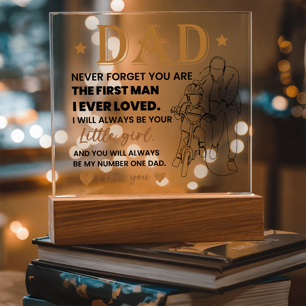 To My Dad - Acrylic Square Plaque Gift