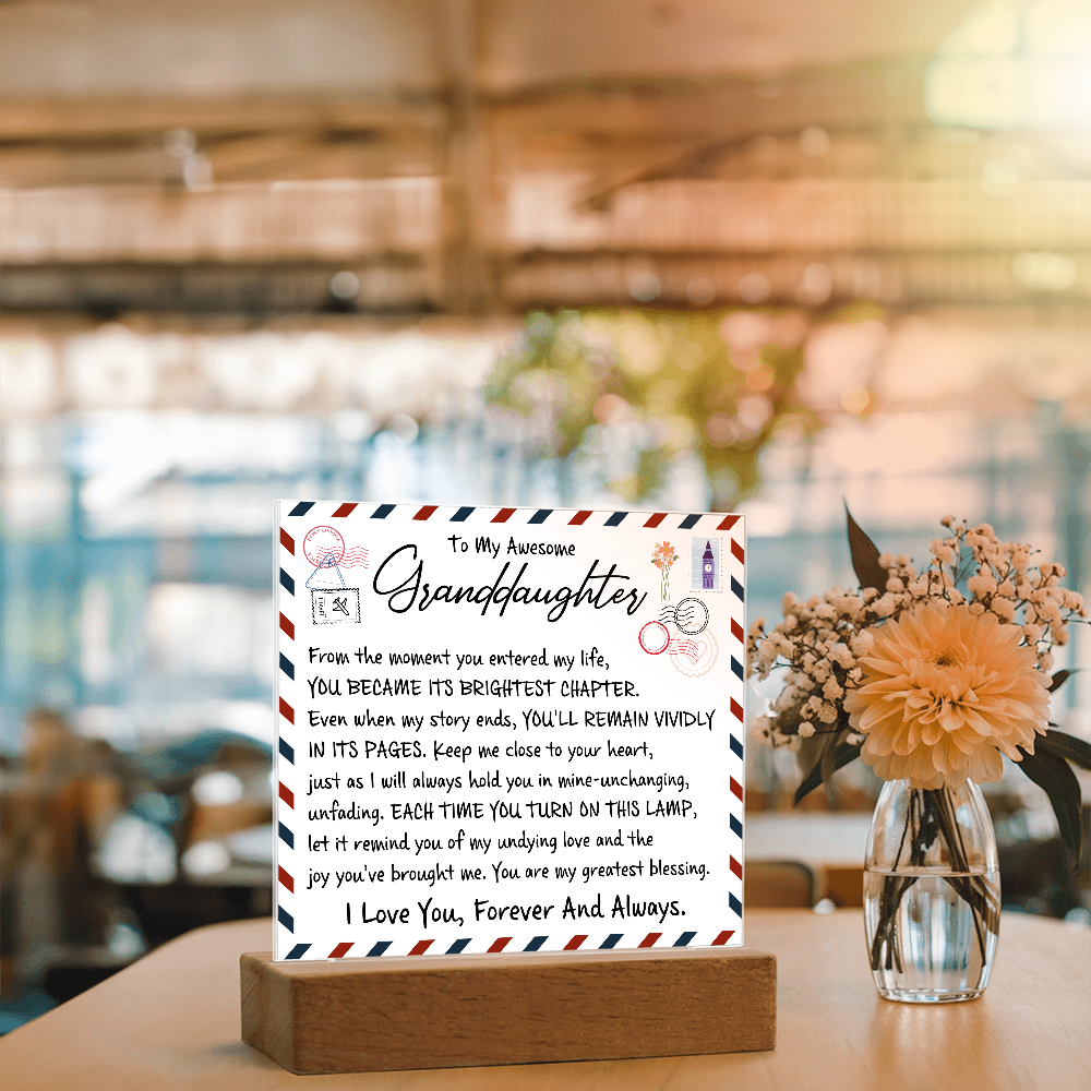 To My Wife - Acrylic Square Plaque Gift