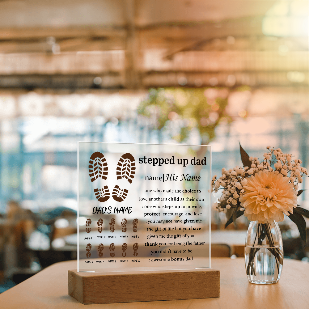 To My Dad - Acrylic Square Plaque Gift