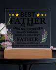 To My Dad - Acrylic Square Plaque Gift