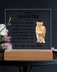 To My Daughter - Acrylic Square Plaque