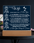 To My Wife - Acrylic Square Plaque Gift