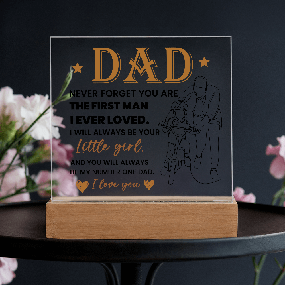 To My Dad - Acrylic Square Plaque Gift